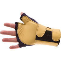 Gants de protection sup&eacute;rieure contre les impacts & les microtraumarismes r&eacute;p&eacute;t&eacute;s, main droite, Taille T-petit, Paume Cuir fleur Groupe Generik