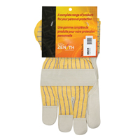 Gants d'ajusteur doubl&eacute;s pour l'hiver &agrave; paume renforc&eacute;e, Grand, Paume en Cuir fleur de vache, Doublure en Molleton de coton Groupe Generik