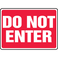Enseigne  Do Not Enter , 10" x 14", Aluminium, Anglais Groupe Generik