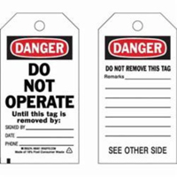 &eacute;tiquettes de s&eacute;curit&eacute; auto-plastifiantes, Polyester, 3" la x 5-3/4" h, Anglais Groupe Generik