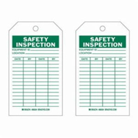 &eacute;tiquettes d'inspection de s&eacute;curit&eacute;, Polyester, 4" la x 7" h, Anglais Groupe Generik