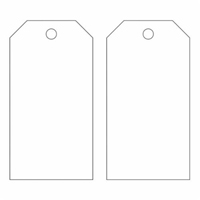 Blank Accident Prevention Tags, Metal, 3" W x 5-3/4" H Groupe Generik