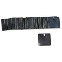 Blank Square Valve Tags, Steel, 1-1/2" W x 1-1/2" H Groupe Generik