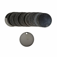 Blank Write-On Valve Tags, Stainless Steel, 1.5" dia Groupe Generik