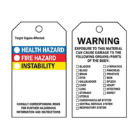 &eacute;tiquettes auto-plastifiantes du droit &agrave; l'information, Polyester, 3" la x 5-3/4" h, Anglais Groupe Generik