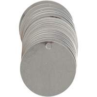 Blank Write-On Valve Tags, Stainless Steel, 2" dia Groupe Generik