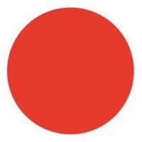 Round Write-On Labels, Circle, 1.5" L x 1.5" W, Red Groupe Generik