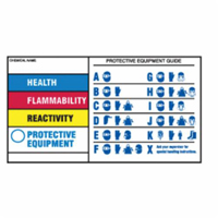 &eacute;tiquettes de protection pour &eacute;quipement, Polyester, Feuille, 5" lo x 3" la Groupe Generik
