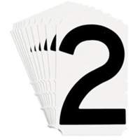 Quick-Align&reg; Individual Gothic Number and Letter Labels, 2, 4" H, Black Groupe Generik
