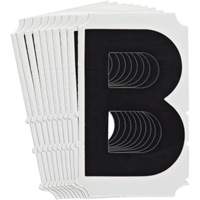 Quick-Align&reg; Individual Gothic Number and Letter Labels, B, 4" H, Black Groupe Generik