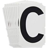 Quick-Align&reg; Individual Gothic Number and Letter Labels, C, 4" H, Black Groupe Generik