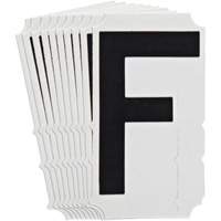 Quick-Align&reg; Individual Gothic Number and Letter Labels, F, 4" H, Black Groupe Generik