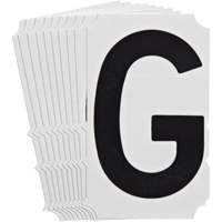 Quick-Align&reg; Individual Gothic Number and Letter Labels, G, 4" H, Black Groupe Generik