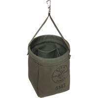 Sac &agrave; fond conique, 8" h, Toile, Gris Groupe Generik