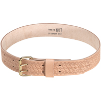 Heavy-Duty Embossed Tool Belt, Leather, Tan Groupe Generik