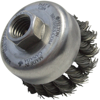 Knotted Wire Wheel Cup Brushes, 4" Dia. x 5/8"-11 Arbor Groupe Generik