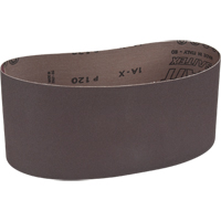 Courroie abrasive pour ponceuse portative, 4" la x 24" lo, Oxyde d'aluminium, Grain 120 Groupe Generik