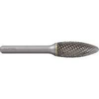 Fraise au carbure en forme de flamme ALLSTEEL, SH-5, 1/2" dia., 1/4" Tige, 1-1/4" Prof. de la coupe Groupe Generik