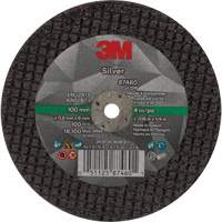 Silver Cut-Off Wheel, 4" x 0.04", 1/4"-28 Arbor, Type 1, Ceramic, 19100 RPM Groupe Generik