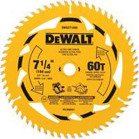 Lame de scie circulaire, 7-1/4", 60 dents, Pour Bois Groupe Generik