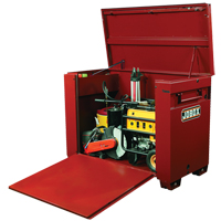 High-Capacity Drop-Front Chest, 60" x 31" x 45", Steel, Red Groupe Generik