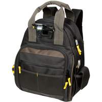 Techgear 53-Pocket Tool Backpack, 16" L x 13-1/4" W, Black, Polyester Groupe Generik
