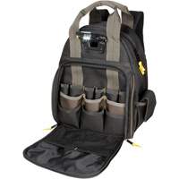 Techgear 53-Pocket Tool Backpack, 16" L x 13-1/4" W, Black, Polyester Groupe Generik
