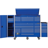 RX Series Side Cabinet, 3 Drawers, 19" W x 25" D x 61" H, Blue Groupe Generik
