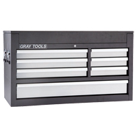 Top Chest - 7 Drawers, 41-1/2" W, 7 Drawers, Black Groupe Generik
