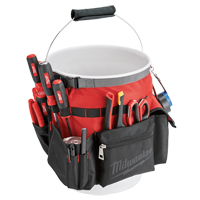 Sac organiseur pour seau, 10" lo x 10" la x 13-1/2" h, Nylon, Rouge Groupe Generik