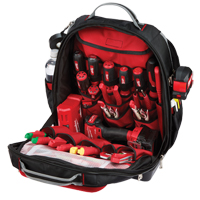 Ultimate Jobsite Backpack, 20" L x 17" W, Black, Ballistic Groupe Generik