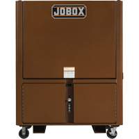 Field Office Jobsite Box, 33" W x 63" D x 80" H, Steel, Red Groupe Generik