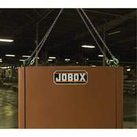 Field Office Jobsite Box, 33" W x 63" D x 80" H, Steel, Red Groupe Generik