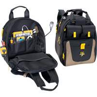 E-Charge Back Pack, 15" L x 10-1/2" W, Black, Polyester Groupe Generik