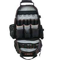 Arsenal&reg; 5843 Tool Backpack, 13-1/2" L x 8-1/2" W, Black, Polyester Groupe Generik