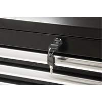 Industrial Tool Chest, 26" W, 4 Drawers, Black Groupe Generik