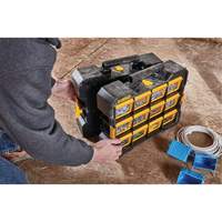 Organisateur Flip-Bin, 3-7/8" la x 17-3/4" p x 13-7/8" h, Noir/Jaune Groupe Generik