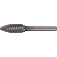 Fraises au carbure solide - Forme de flamme CLEVELAND, 1/8" dia., 1/8" Tige Groupe Generik