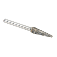 CLEVELAND Solid Carbide Burrs - Taper Shape Radius End 14°, 1/4" Shank Groupe Generik