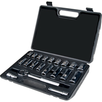Jeu de douilles, 20 Mcx, Prise de 3/8", Profond Groupe Generik