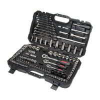 Jeux de douilles et cl&eacute;s SAE/m&eacute;triques 1/4", 3/8" et 1/2", 120 Mcx, Profond Groupe Generik