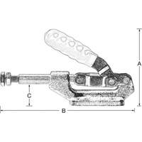 Serre-flan droit, Force de serrage de 600 lb Groupe Generik