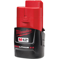 M12 Redlithium 2.0 Battery, Lithium-Ion, 12 V, 2 A Groupe Generik