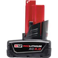 M12 Redlithium 4.0 Battery, Lithium-Ion, 12 V, 4 A Groupe Generik