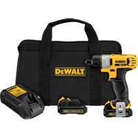 Ensemble de tournevis max, 1/4", 12 V, 160 UWO couple max., Lithium-ion bloc-pile Groupe Generik
