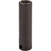 Socket, Impact, 1/2", 3/8" Drive, 6 Points, Deep Groupe Generik