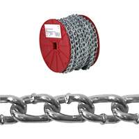 Chaîne torsad&eacute;e, Acier &agrave; faible teneur en carbone, #2 x 125' (38,1 m) l, Charge d'utilisation 310 lb (0,155 tonne) Groupe Generik