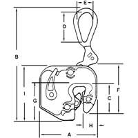 GXL Plate Clamp, 1000 lbs. (0.5 tons), 1/16" - 5/8" Jaw Opening Groupe Generik