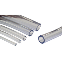 Tubing, Air/Water, 0.4375" OD x 100' L, PVC, Clear, 55 PSI @ 20°C Groupe Generik