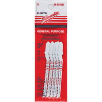 Jigsaw Blade, Bi-Metal, T-Shank, 3" L, 12 TPI Groupe Generik